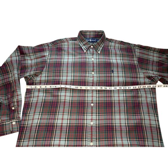 Vintage Ralph Lauren plaid button down shirt- L - Picture 6 of 6